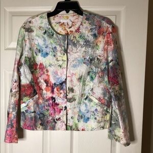 Promod Watercolor Floral Jacket
